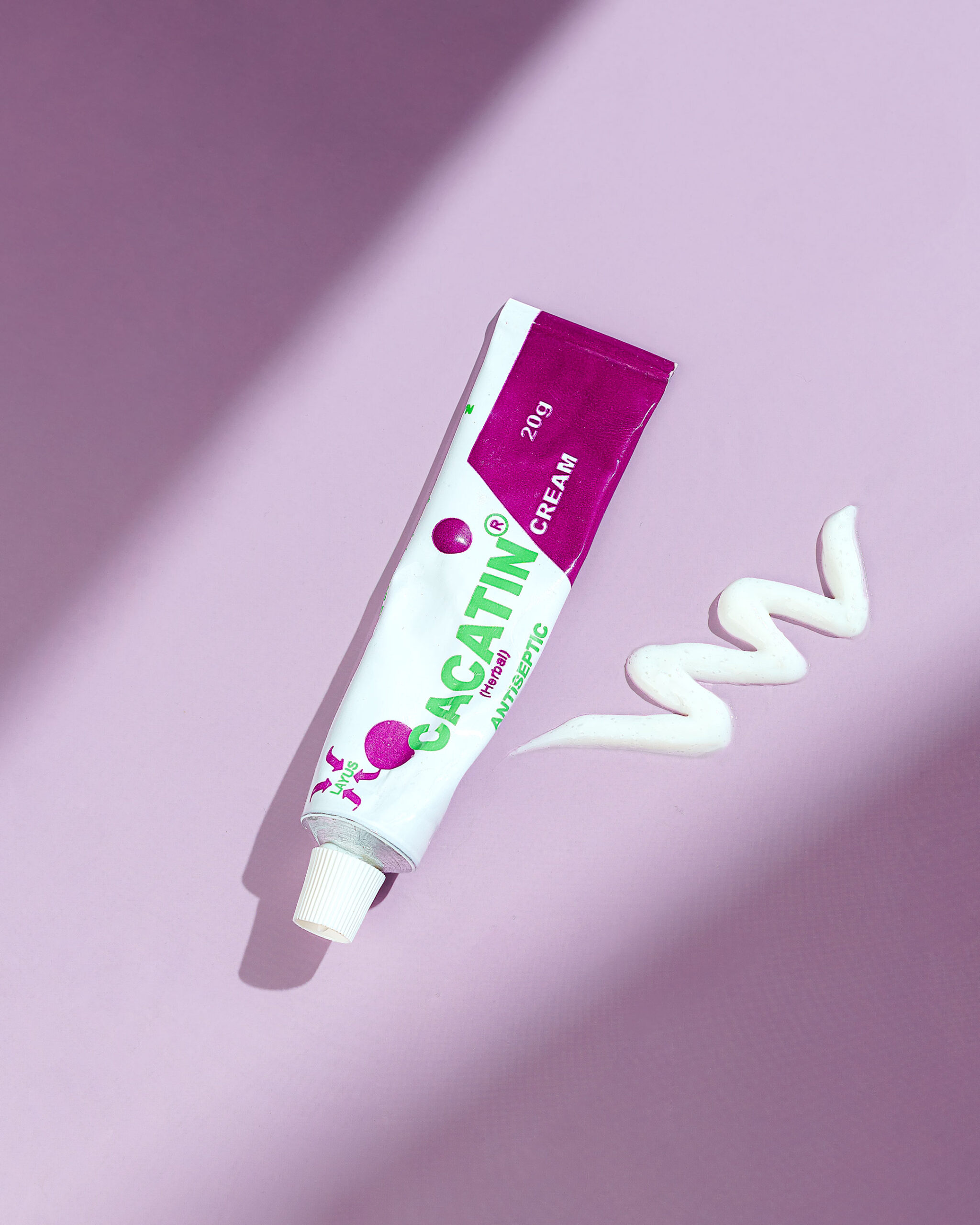 Cacatin Herbal Cream Tube – Herbal Antiseptic Cream for Acne, Eczema, and Skin Infections (20g)